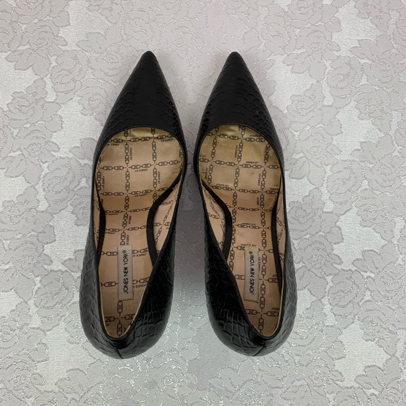 Jones New York Shoes Jones New York Njmaryse Black Reptile Heels